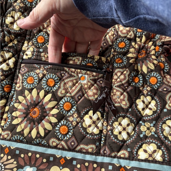 21. Vera Bradley Geometric Floral Quilted Bag NWOT - Picture 6 of 10